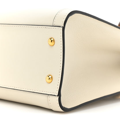 Gucci Wonka Grain Calfskin Small Diana Tote Bag Mystic White Cuir 8 of 9