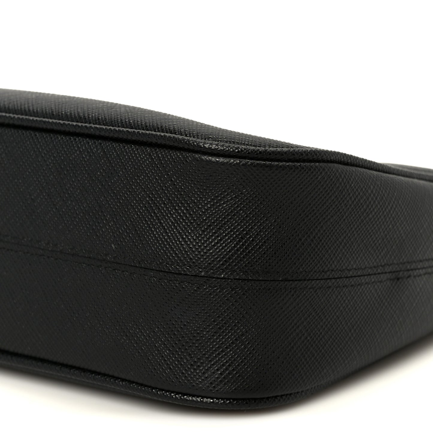 Saffiano Lux Mini Re-Edition Shoulder Bag Black