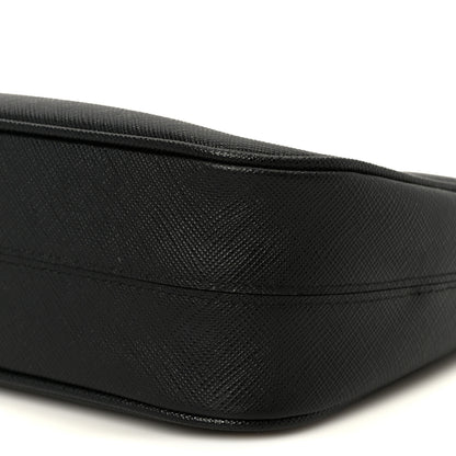 Prada Saffiano Lux Mini Re-Edition Shoulder Bag Black 10 of 10