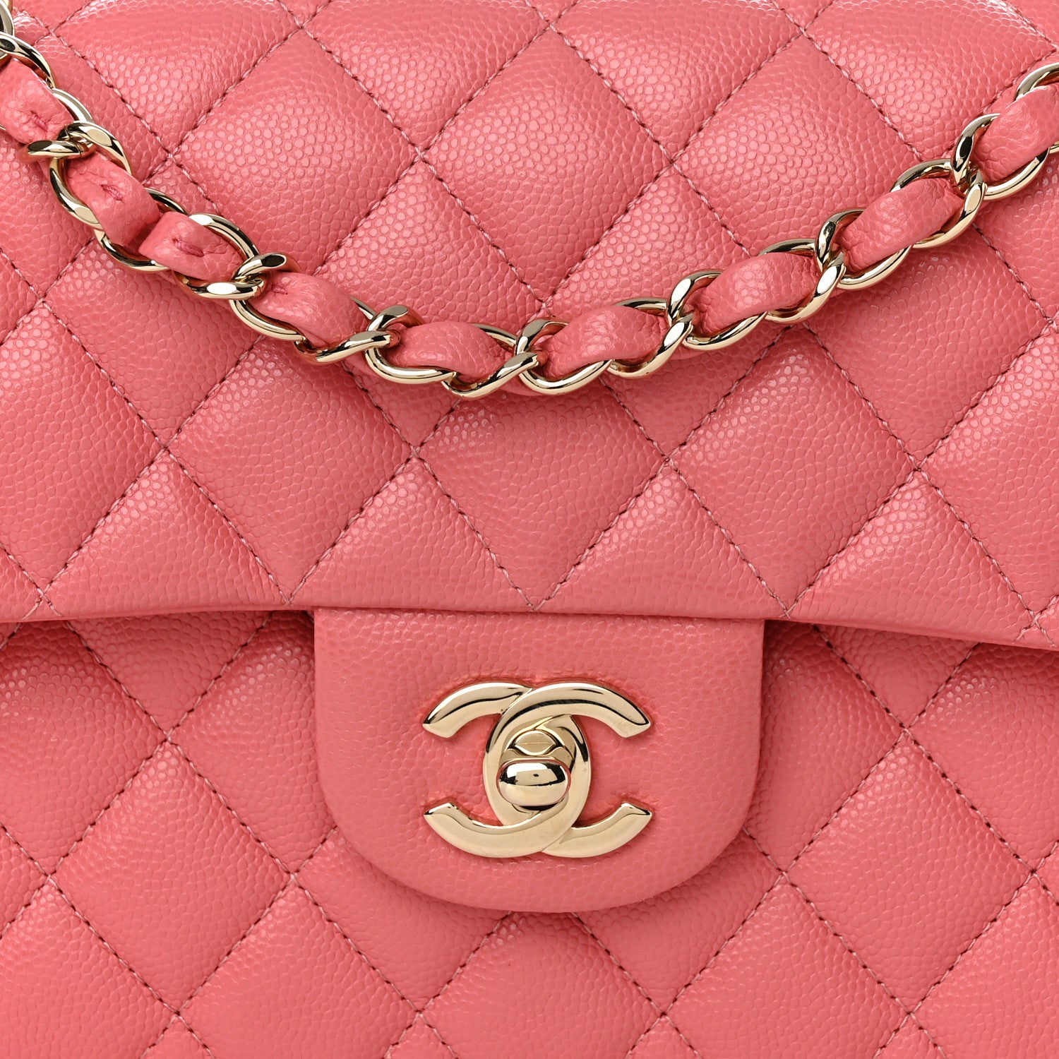 Chanel Caviar Quilted Small Double Flap Pink 7 of 10