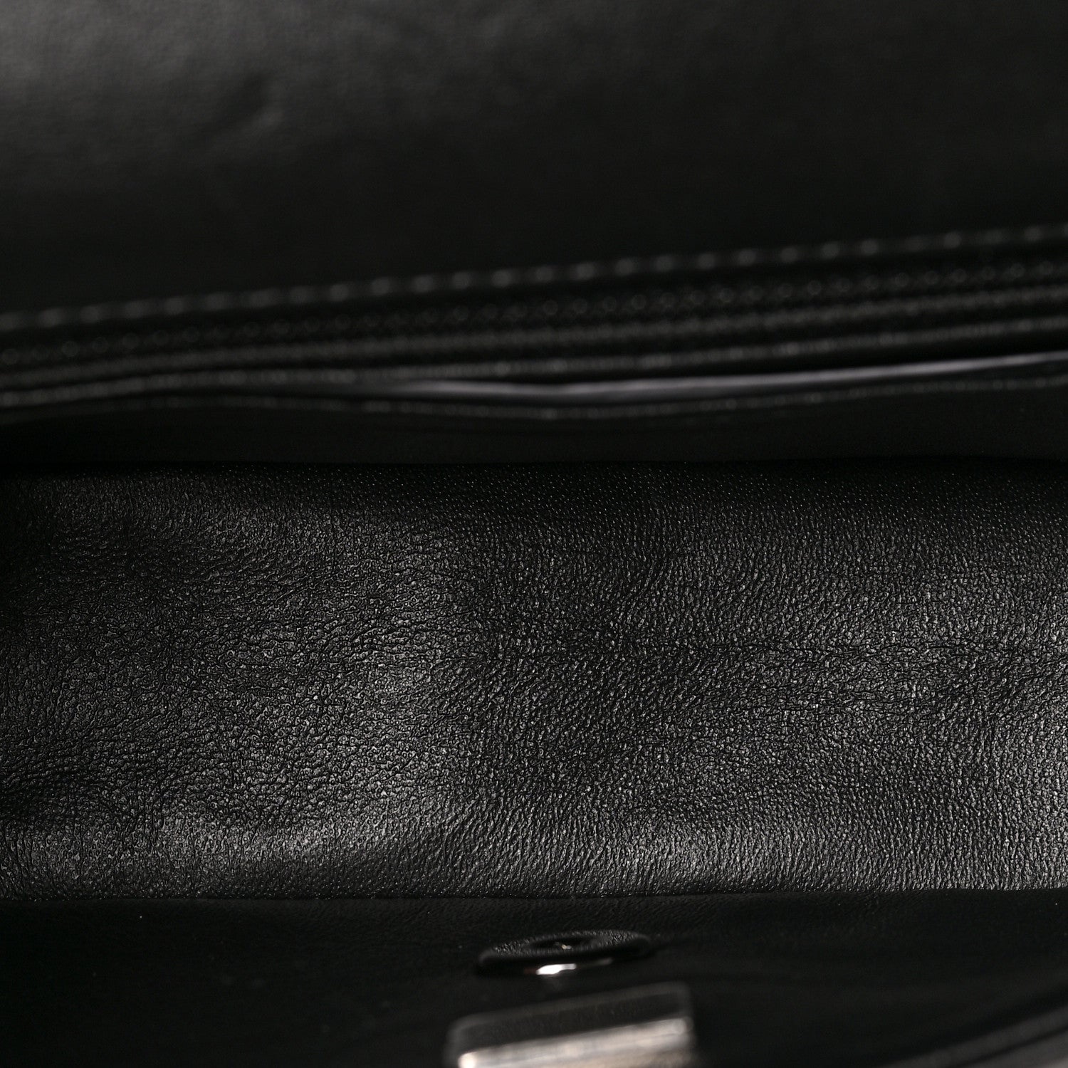 Chanel Lambskin Quilted Mini Rectangular Flap So Black 5 of 9