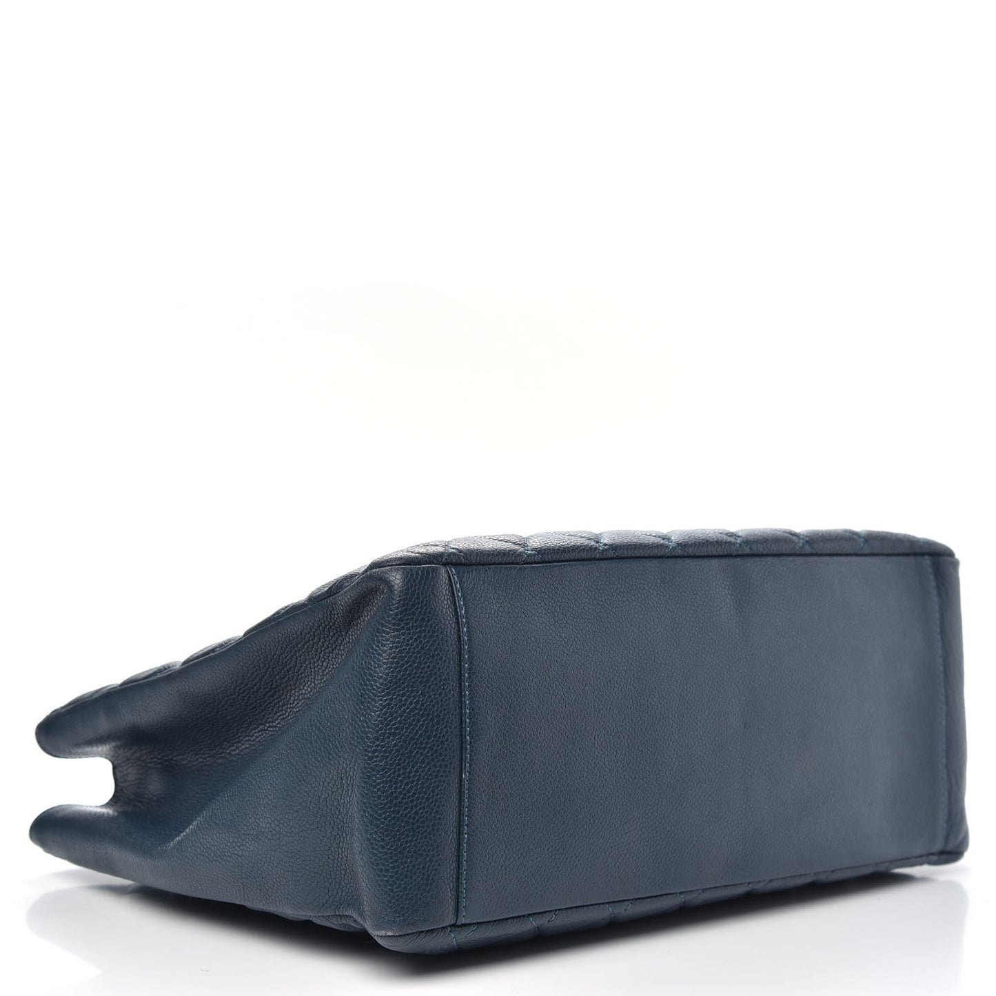 Caviar Quilted Grand Shopping Tote GST Dark Blue