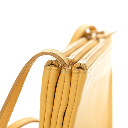 Celine Lambskin Small Trio Crossbody Bag Fluo Yellow 15 of 17