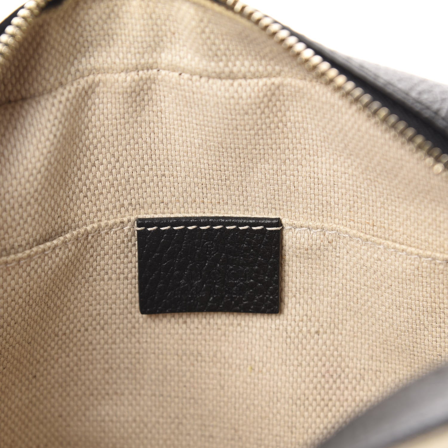 Gucci Dollar Calfskin Bi-Color Small Soho Disco Bag Mystic White Black 8 of 10