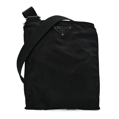 Prada Tessuto Nylon Flat Messenger Bag Black 1 of 9