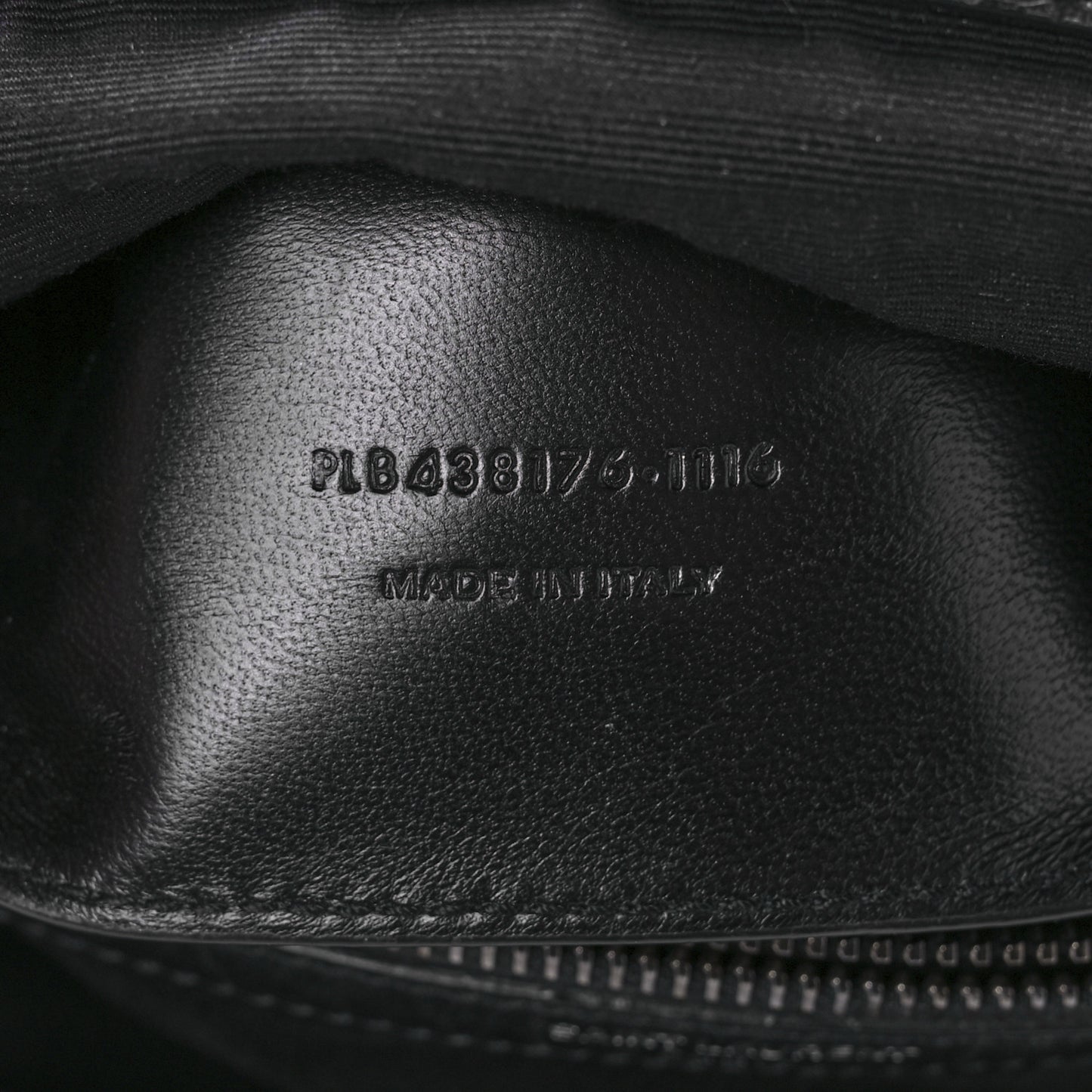 Calfskin Crocodile Embossed Medium West Hollywood Monogram Fold-Over Black