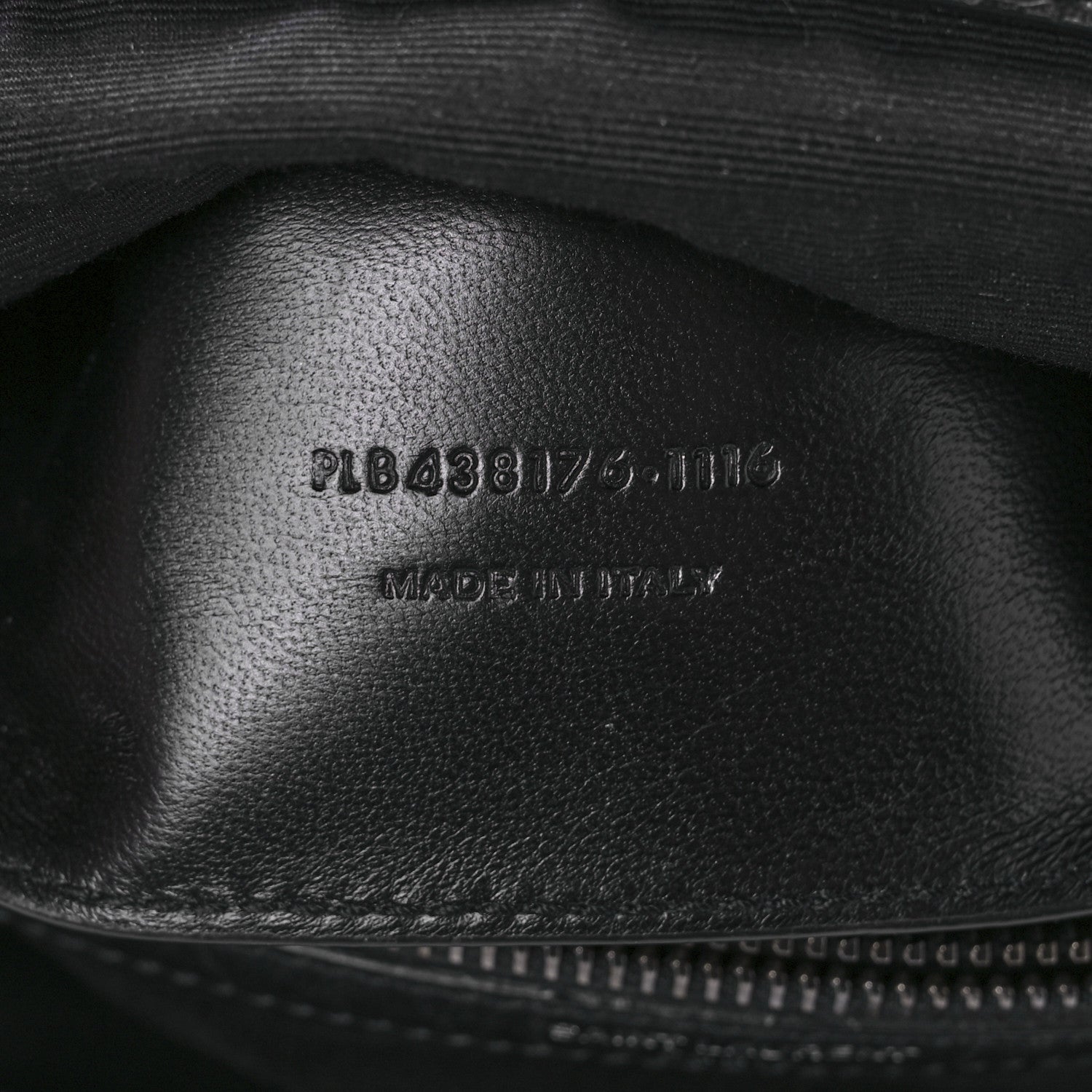 Saint Laurent Calfskin Crocodile Embossed Medium West Hollywood Monogram Fold-Over Black 7 of 9