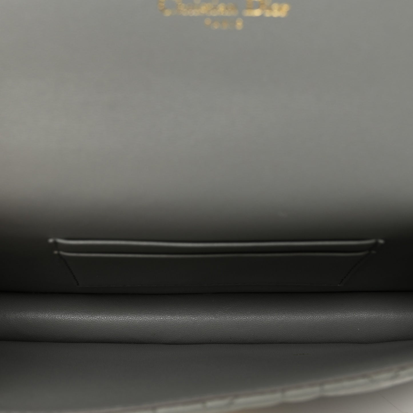 Supple Calfskin Caro Pouch with Chain Cloud Blue