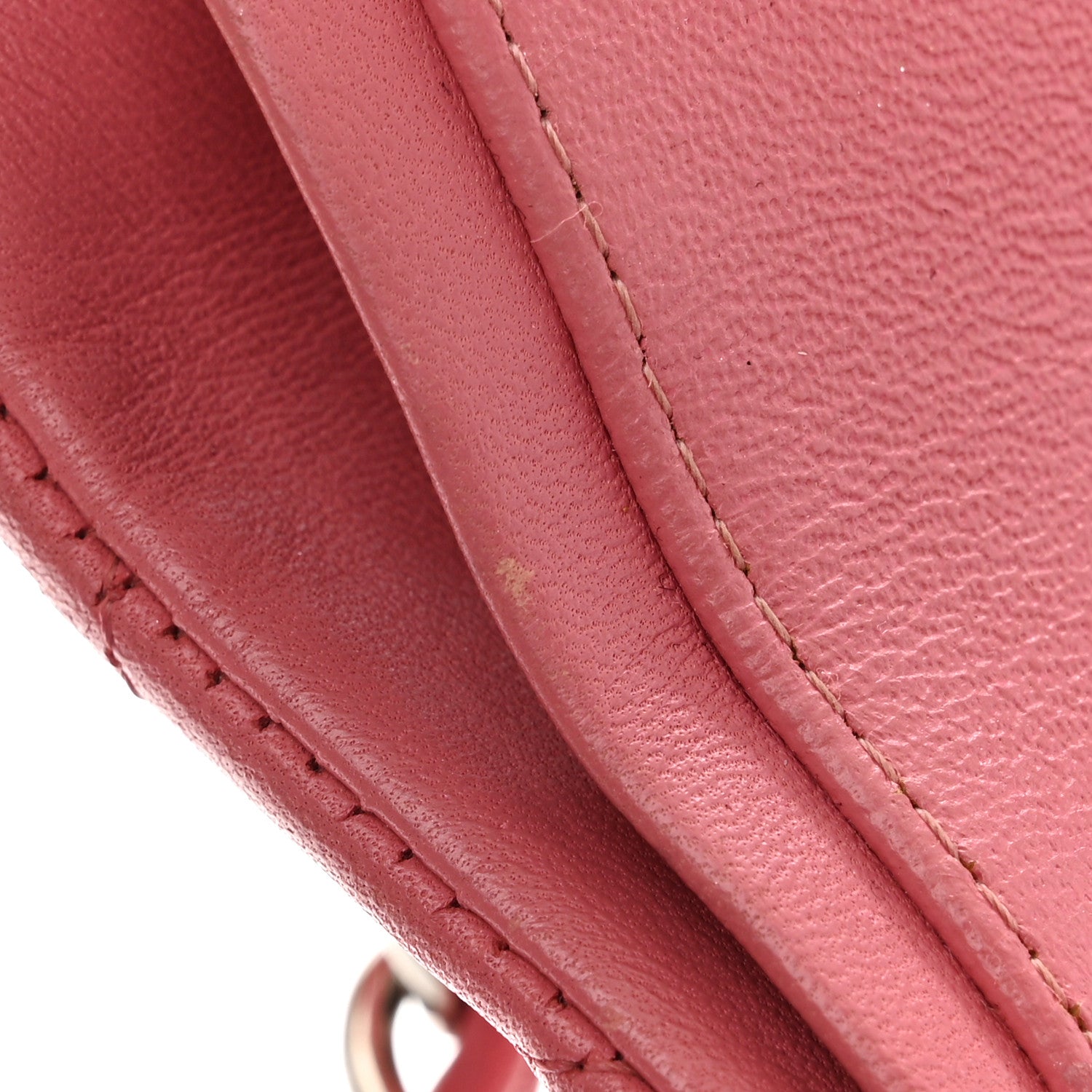 Chanel Lambskin Quilted Jumbo Double Flap Pink 13 of 14