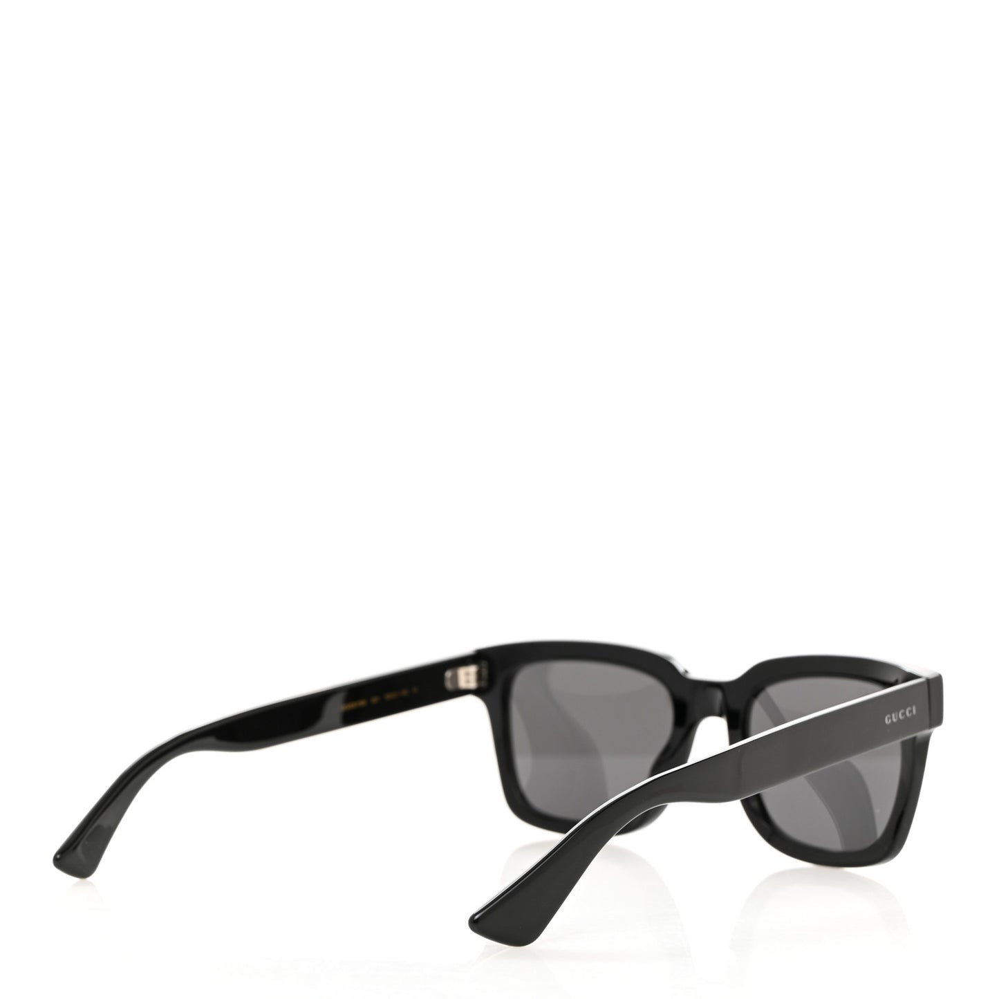 Polarized Square Frame Web Sunglasses GG0001SN Black