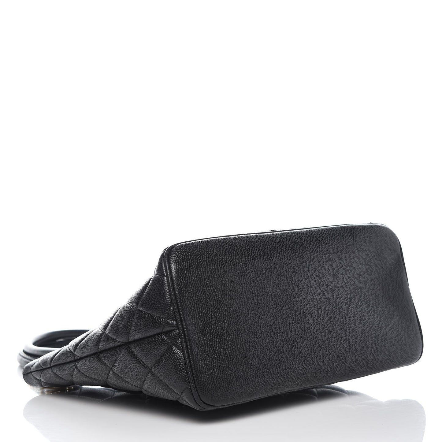 Caviar Quilted Medallion Tote Black