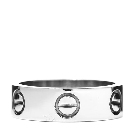 Cartier 18K White Gold 5.5mm LOVE Ring 50 5.25 1 of 5