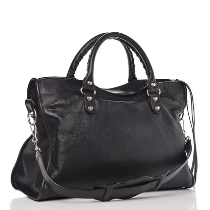 Balenciaga Agneau Classic Silver Hardware City Black 9 of 13