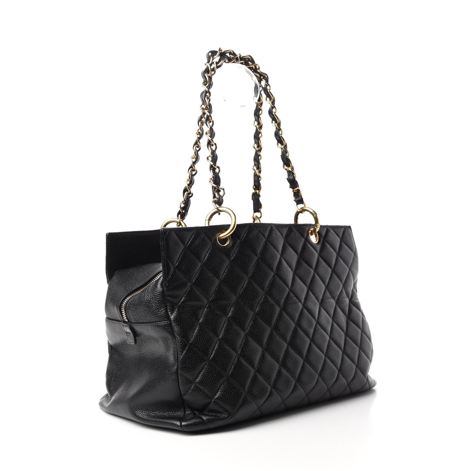 Chanel Caviar Quilted Grand Timeless Tote GTT Black 3 of 10