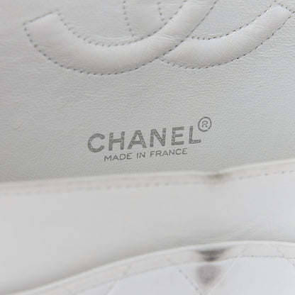 Chanel Lambskin Quilted Medium Double Flap White 6 of 16