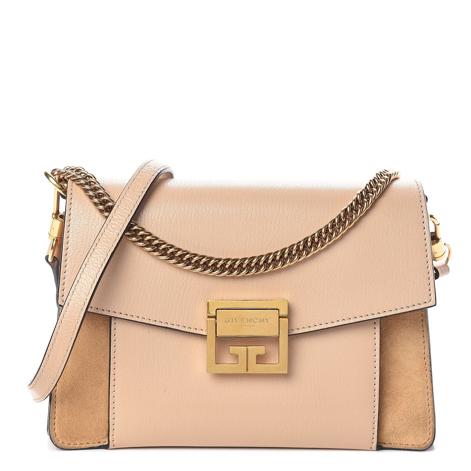 Givenchy Sugar Goatskin Small GV3 Shoulder Bag Cipria 1 of 9