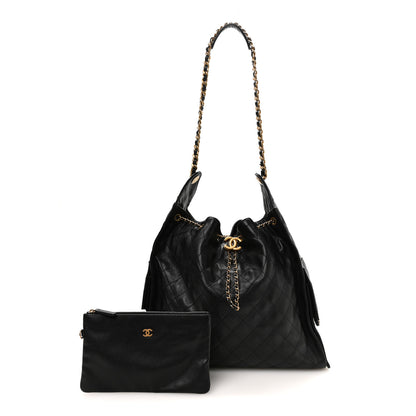 Chanel Caviar Quilted Large Chanel 25 Handbag Black 5 of 21