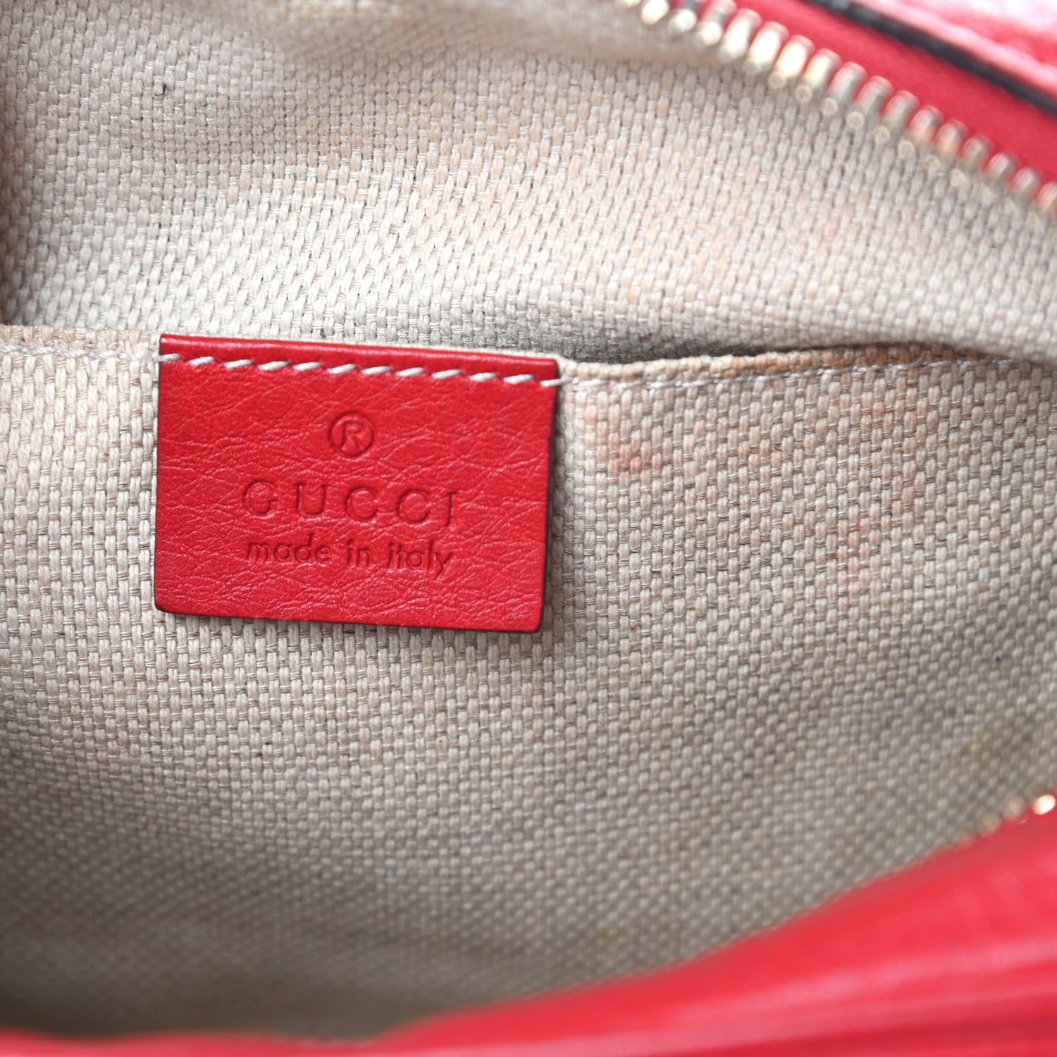 Gucci Pebbled Calfskin Small Soho Disco Bag Tabasco Red 6 of 14