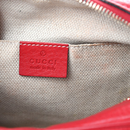 Gucci Pebbled Calfskin Small Soho Disco Bag Tabasco Red 6 of 14