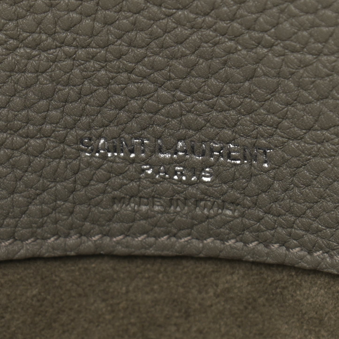Grained Calfskin Medium Supple Sac De Jour Kaki Militaire