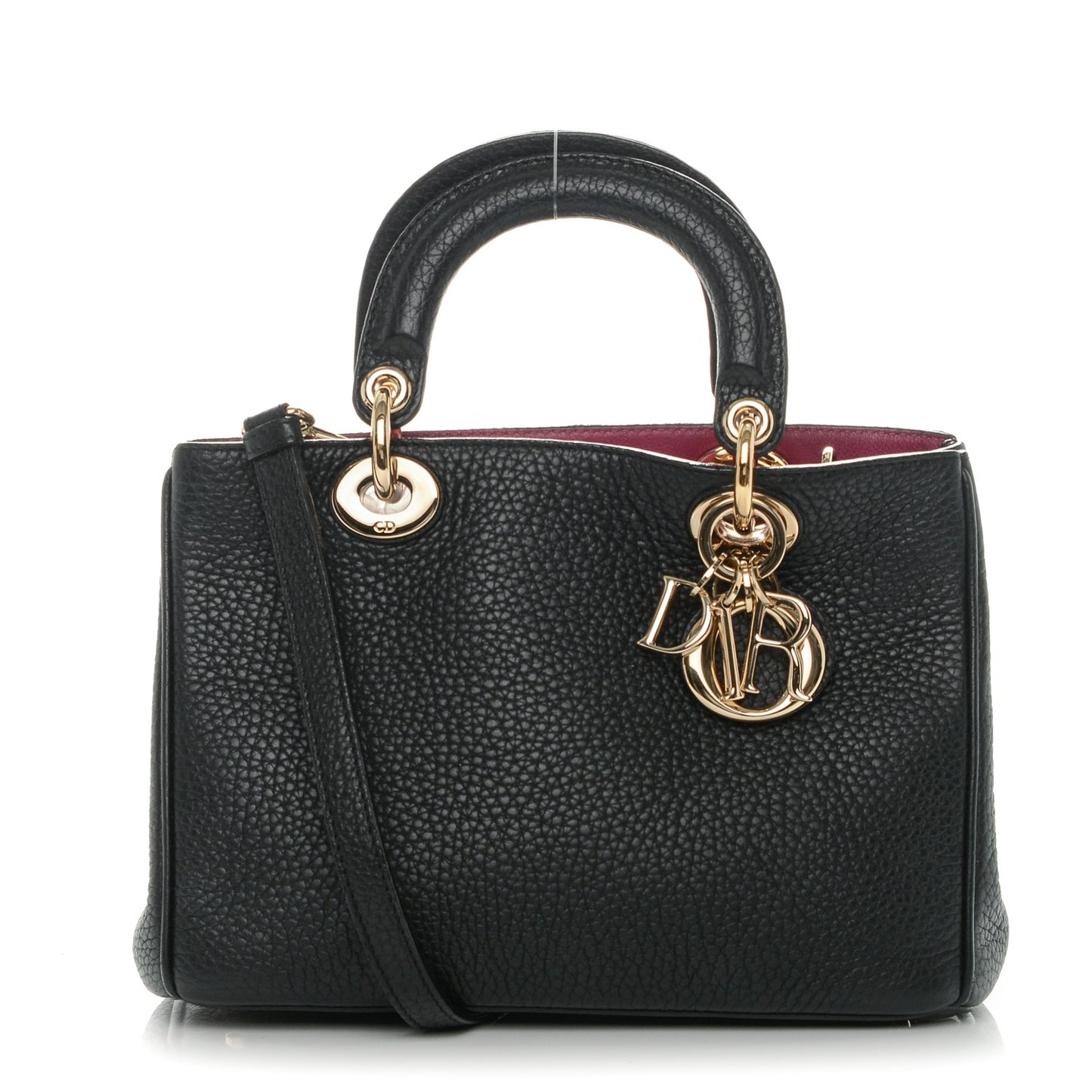 Bullcalf Small Diorissimo Tote Black Rose Indien