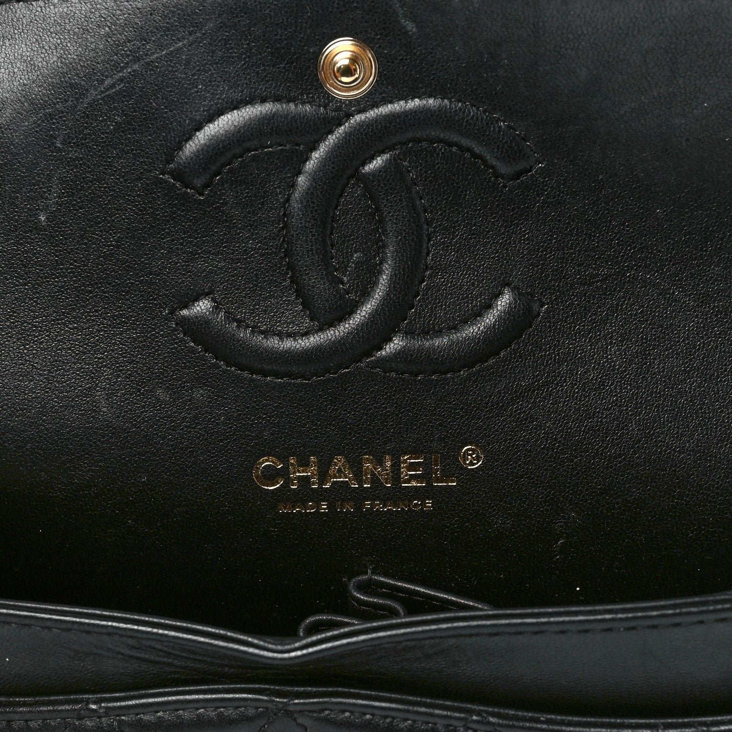 Chanel Lambskin Quilted Small Double Flap Black 6 of 12