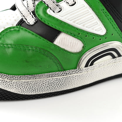 Gucci Demetra Mens Basket High Top Sneakers 8 Holly Green Great White Black 27 of 28