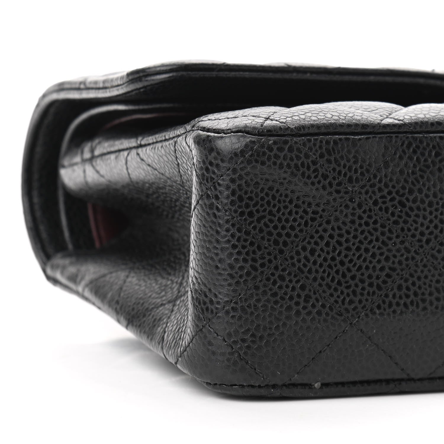 Chanel Caviar Quilted Medium Double Flap Black 12 of 13