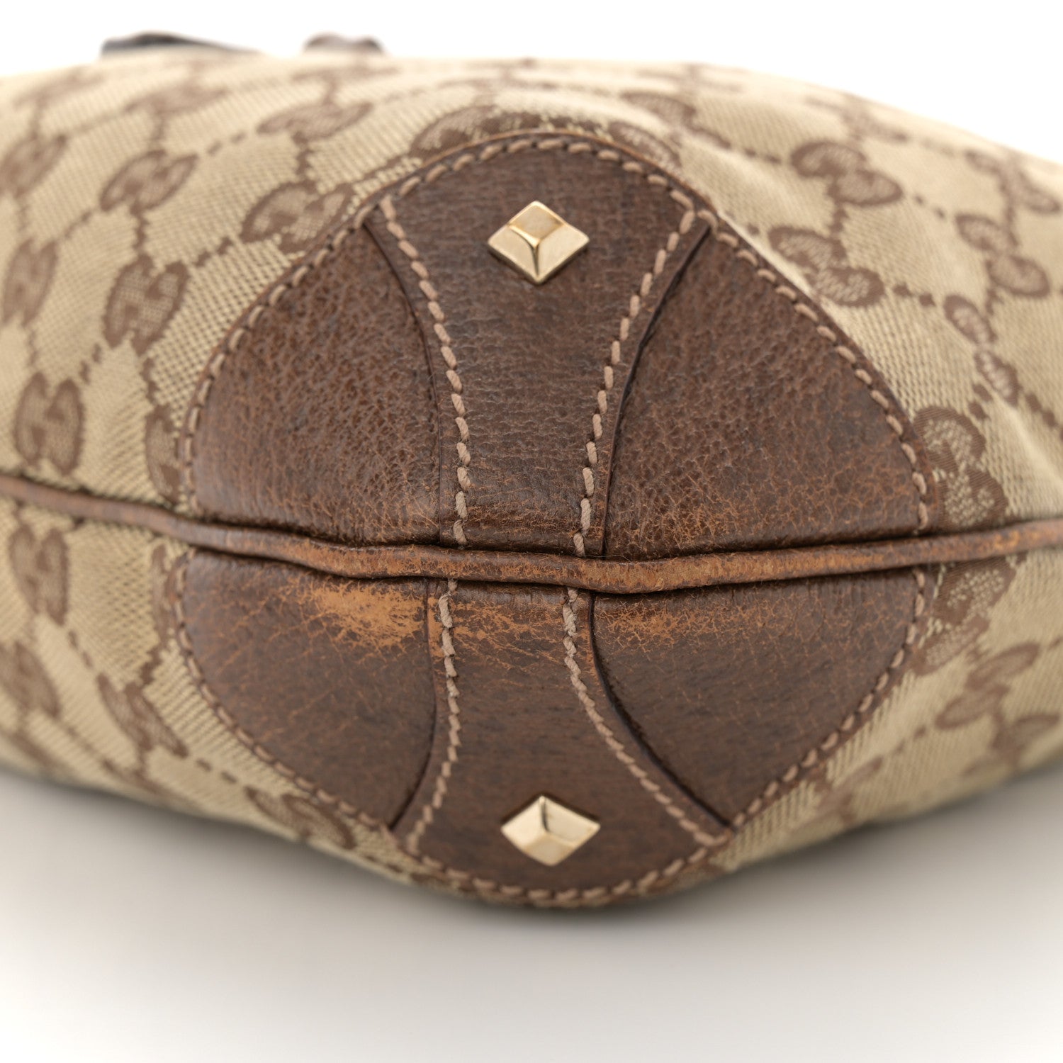 Gucci Monogram Piston Lock Jackie O Hobo Dark Brown 10 of 12