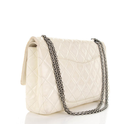 Chanel Distressed Patent Quilted 2.55 Reissue Flap 227 White 3 of 11