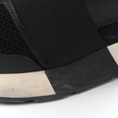 Balenciaga Mesh Calfskin Neoprene Suede Womens Race Runner Sneakers 40 Black 17 of 21