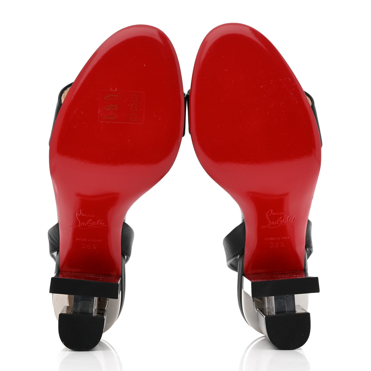 Christian Louboutin Nappa Tournikouna 85 Sandals 38.5 Black 5 of 8