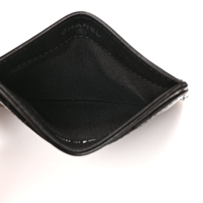 Chanel Patent Calfskin Quilted Card Holder So Black 5 of 7