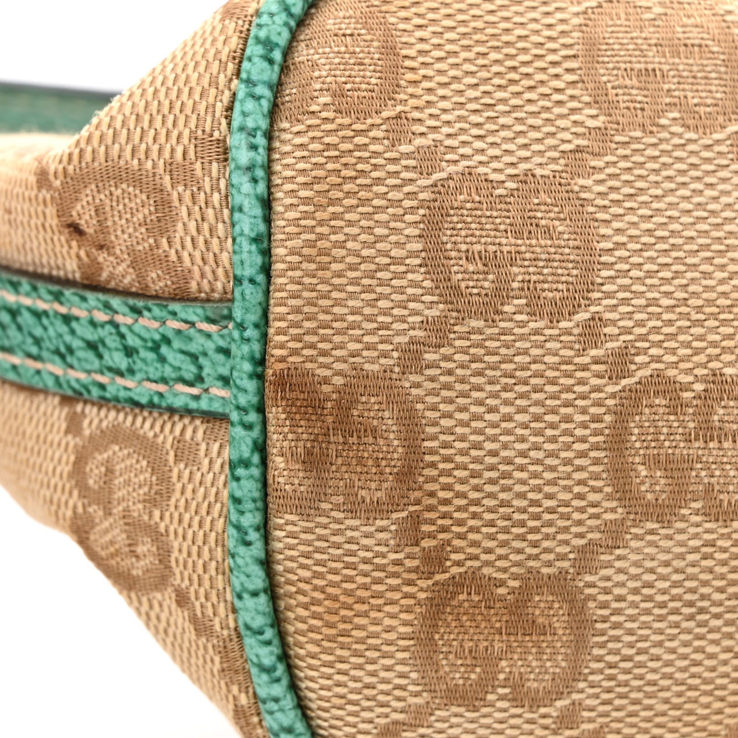 Gucci Monogram Boat Pochette Teal 12 of 17
