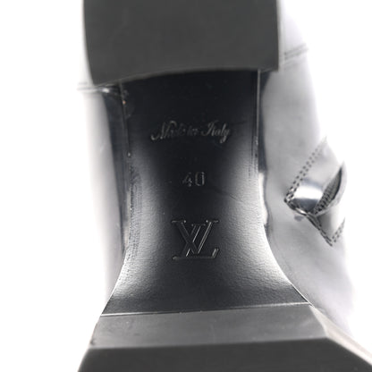 Louis Vuitton Glazed Calfskin Star Trail Ankle Boots 40 Black 7 of 10