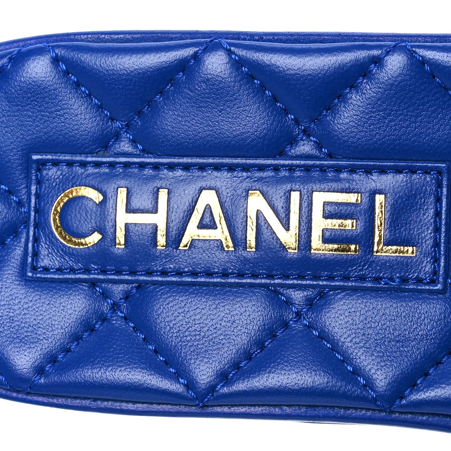 Chanel Tweed CC Chain Mule Sandal 38.5 Blue 9 of 12