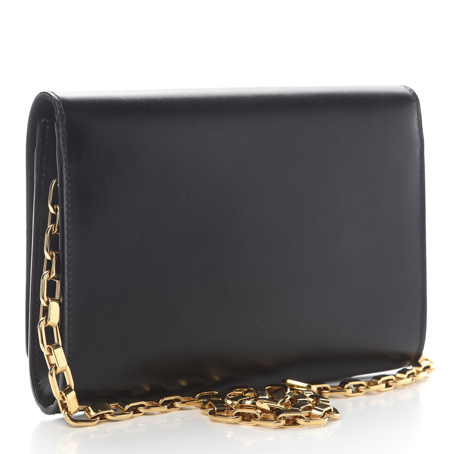 Louis Vuitton Calfskin Chain Louise GM Black 3 of 9