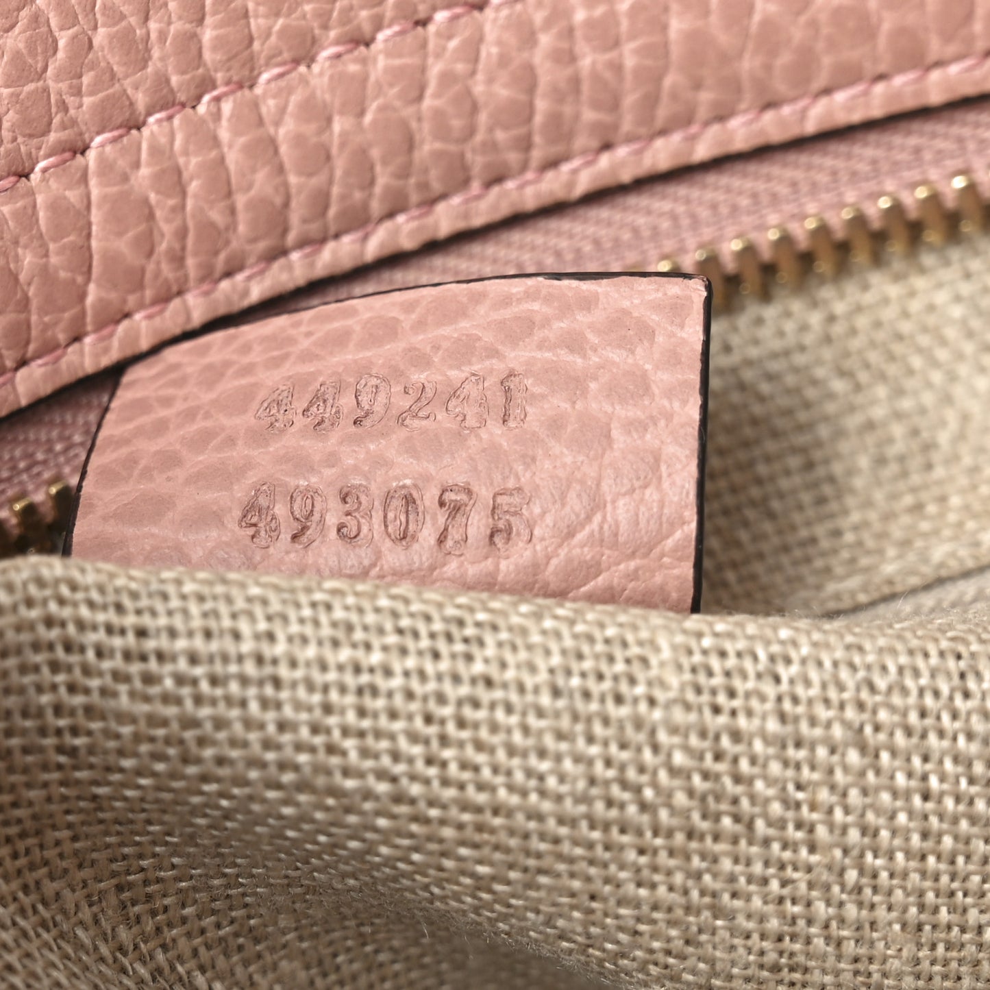 Monogram Small Bree Tote Beige Soft Pink