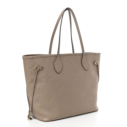 Louis Vuitton Empreinte Monogram Giant Neverfull MM Tourterelle 3 of 8