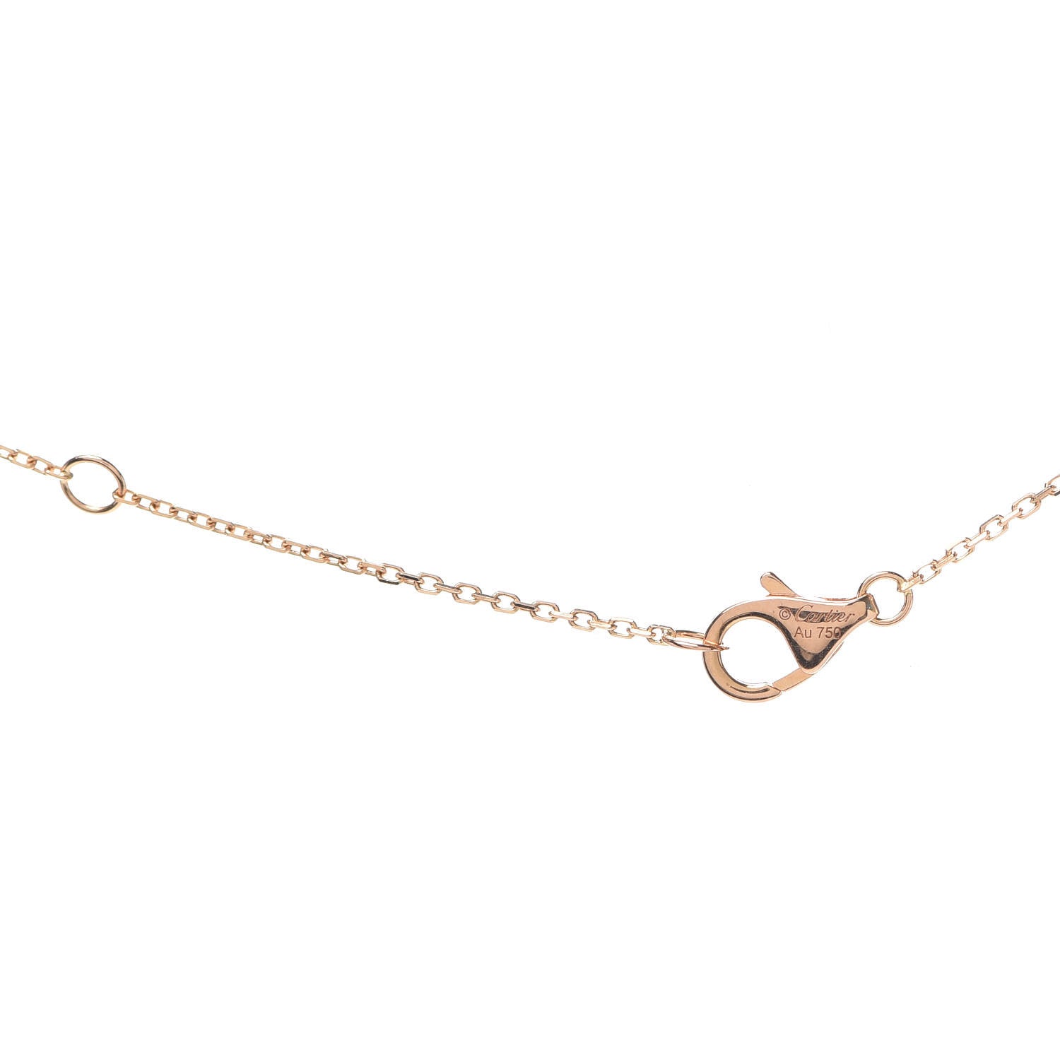 Cartier 18K Pink Gold Diamond Black Onyx XS Amulette de Cartier Pendant Necklace 5 of 5