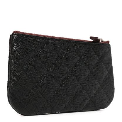 Chanel Caviar Quilted Small Cosmetic Case Black 3 of 8