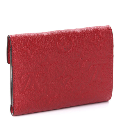 Louis Vuitton Empreinte Victorine Wallet Scarlet 3 of 9