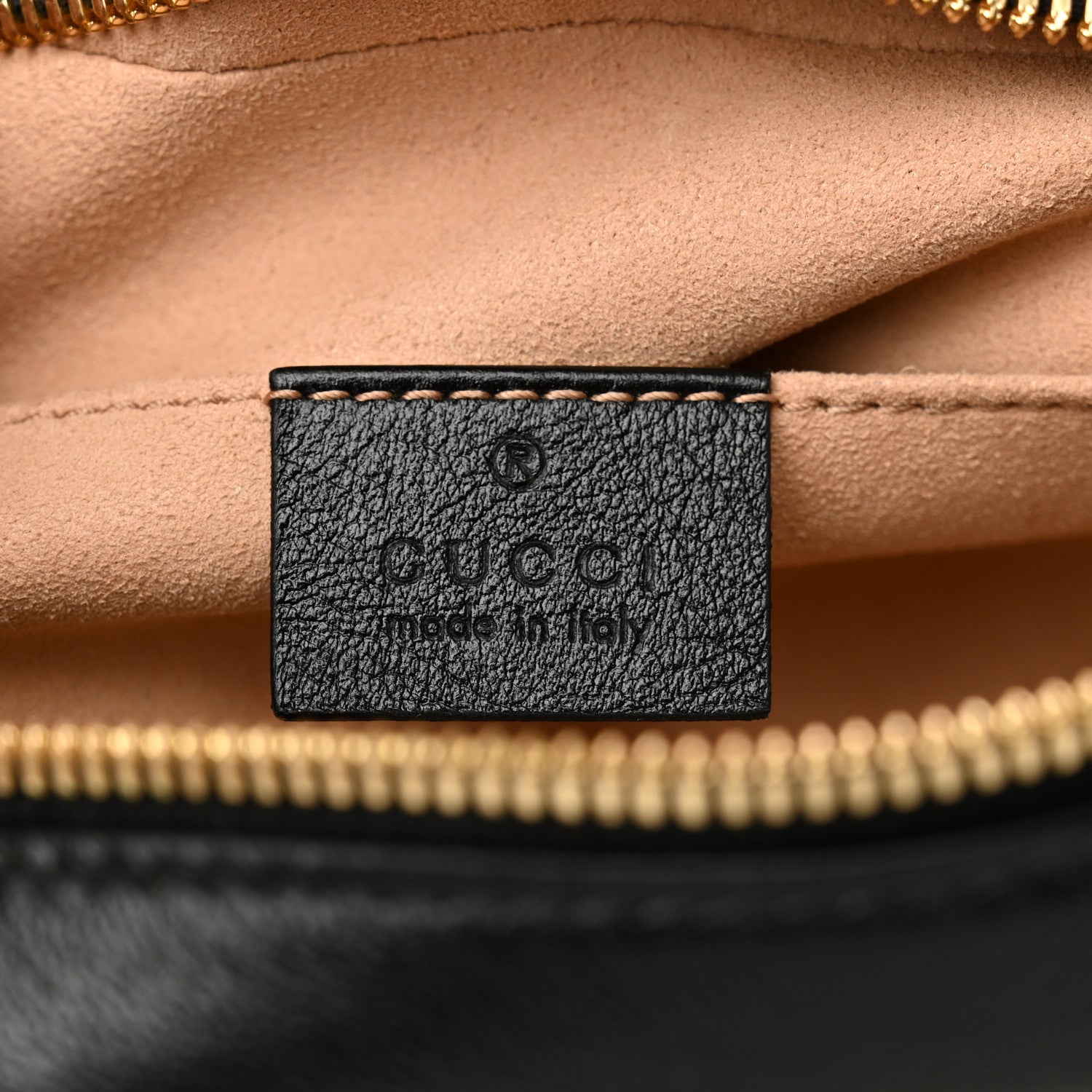 Gucci Monogram Matelasse Diagonal Small GG Marmont Chain Shoulder Bag Beige Black 6 of 12
