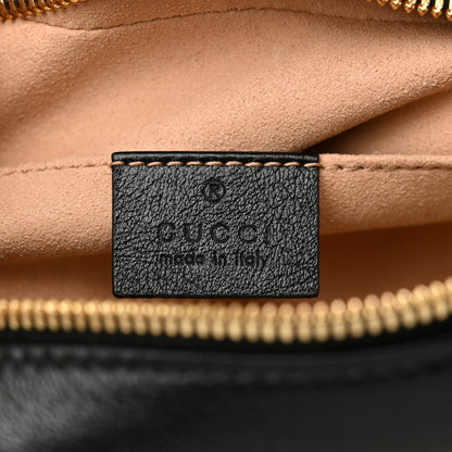 Gucci Monogram Matelasse Diagonal Small GG Marmont Chain Shoulder Bag Beige Black 6 of 12