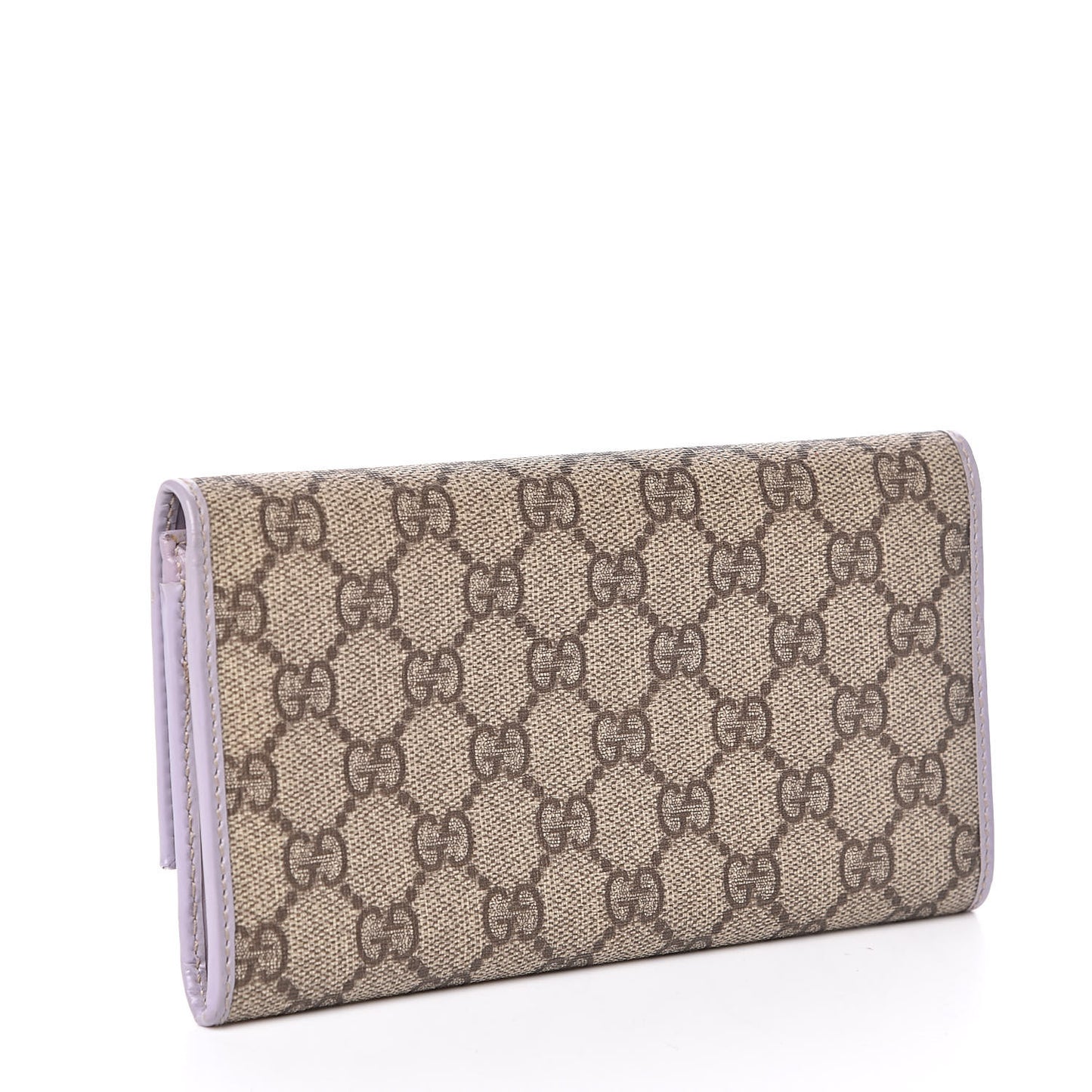 GG Plus Monogram Joy Continental Flap Wallet Lilac