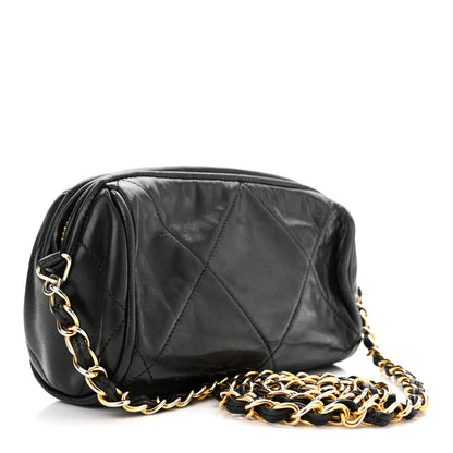 Chanel Lambskin Quilted Small Tassel Camera Case Black 3 of 11