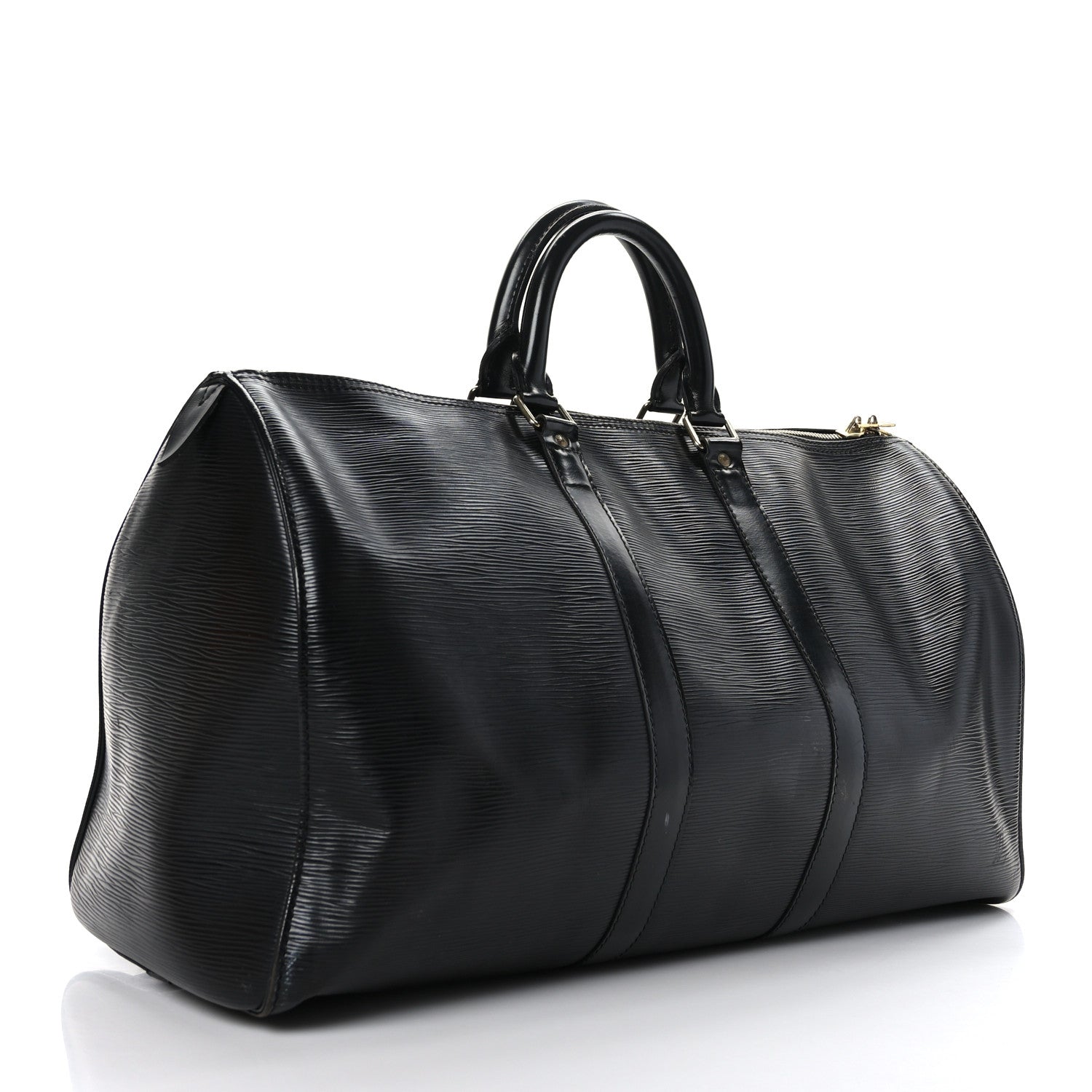 Louis Vuitton Epi Keepall 45 Black 3 of 12