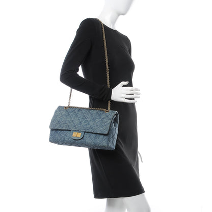 Chanel Denim Quilted 2.55 Reissue 227 Flap Blue 3 of 8