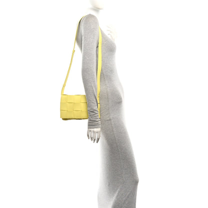 Bottega Veneta Lambskin Maxi Intrecciato Cassette Crossbody Bag Lemonade 2 of 9