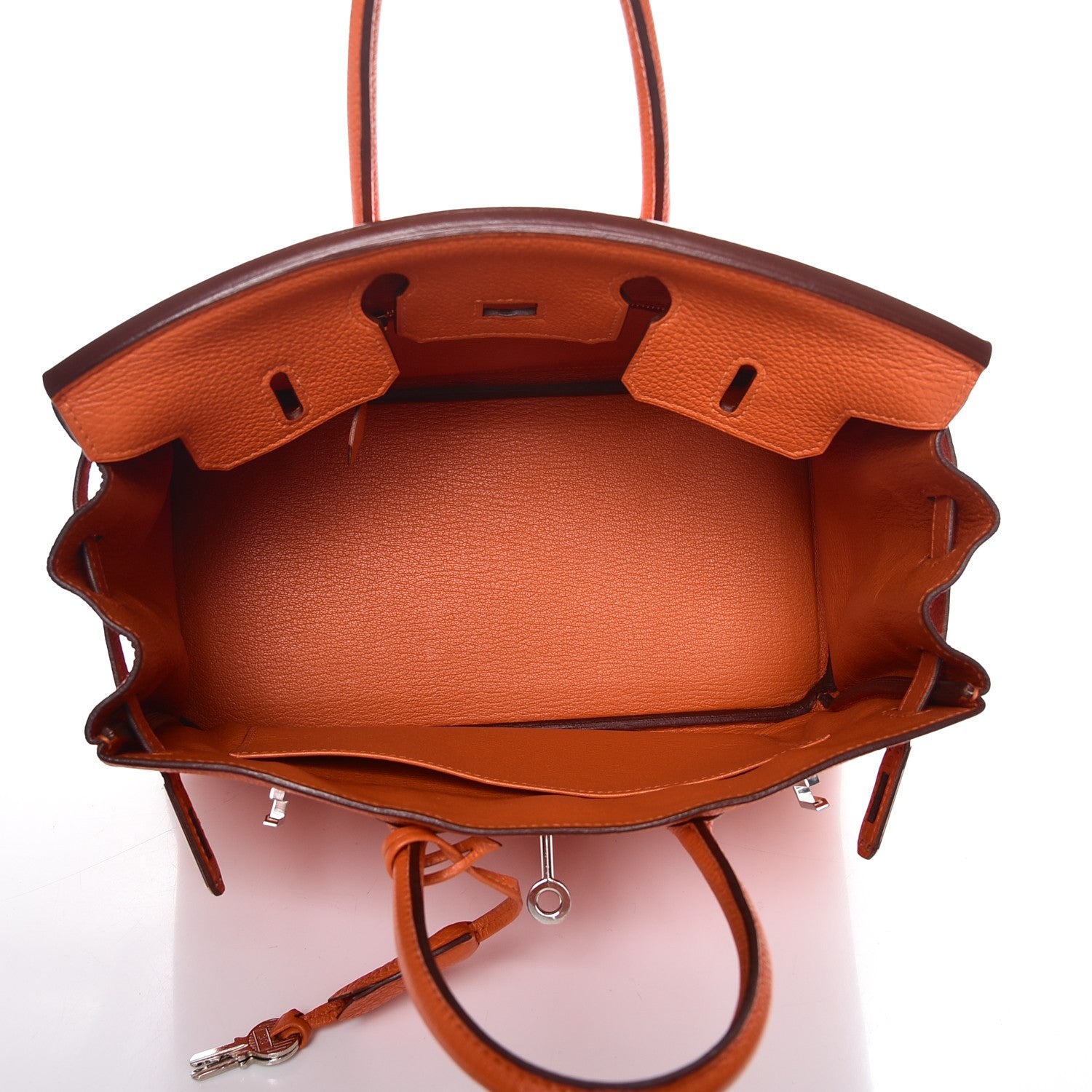 Hermes Togo Birkin 25 Orange 7 of 30